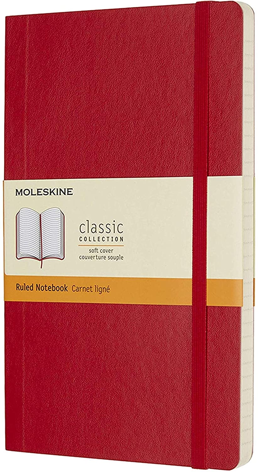Scarlet Red Large Ruled Soft N