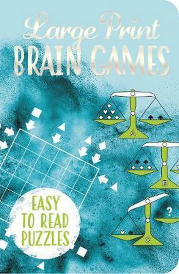 Large Print Brain Games (Deluxe 192pp Puzzles) (192pp Royal-format foil puzzles)