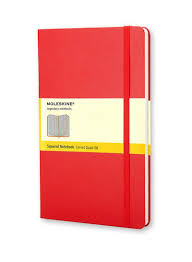Large Squared Notebook Red