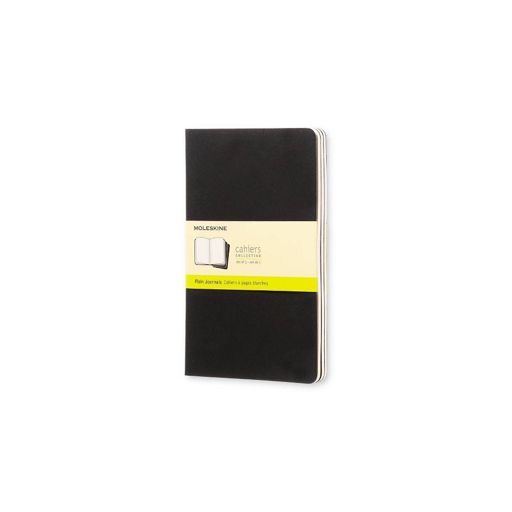 Large Plain Cahier Black set o