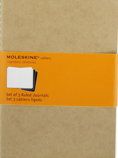 Large Ruled Cahier Buff set of