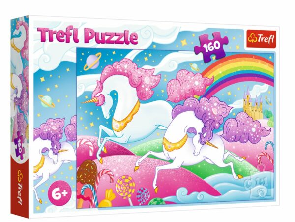 Galloping unicorns Trefl Puzzle 160 (410x278) 160 Pieces 15372