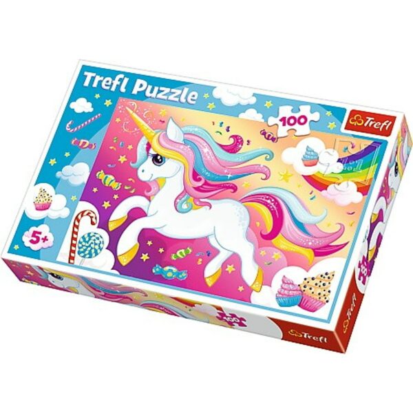 Beautiful unicorn Trefl Puzzle 100 (410x278) 100 Pieces 16386