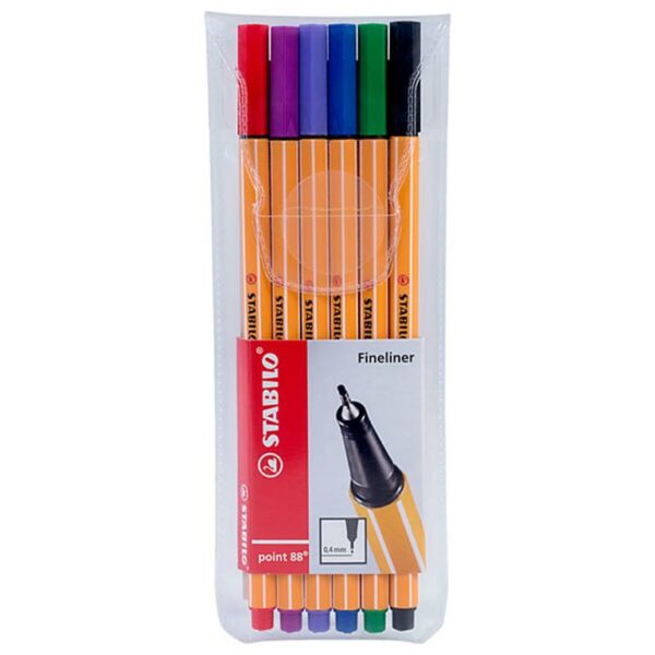 Stabilo Point 88 Pen Wallet, 6