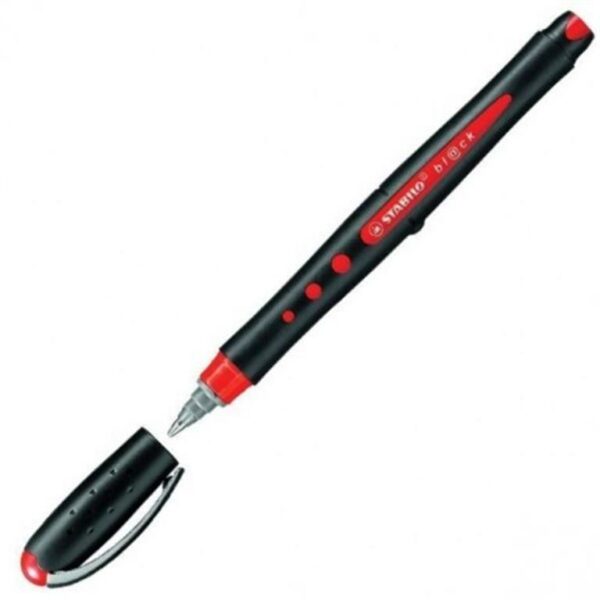 Stabilo BlackMedium Red pen 10
