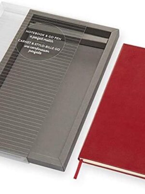 Scarlet Red Large Ruled Notebo