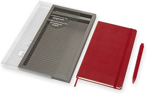 Scarlet Red Large Ruled Notebo