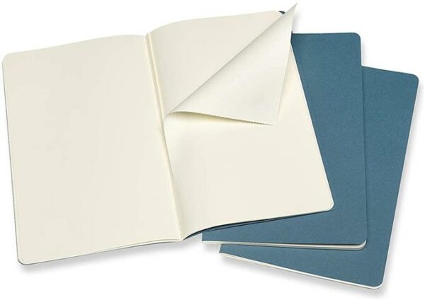 Brisk Blue Large Set of 3 Plai