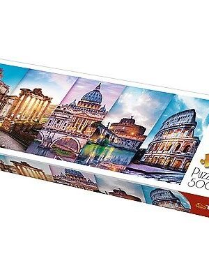 Traveling to Italy Trefl Puzzle Panorama 500 660x237 (29505)
