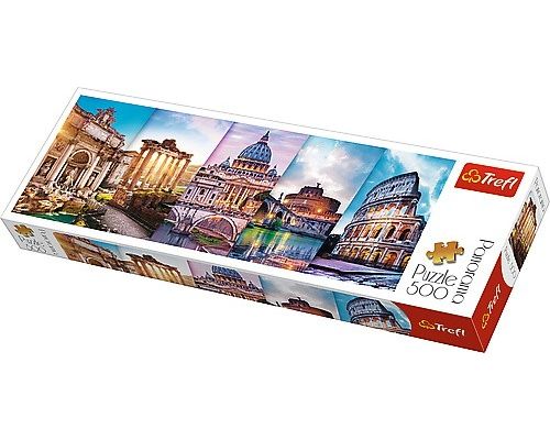 Traveling to Italy Trefl Puzzle Panorama 500 660x237 (29505)