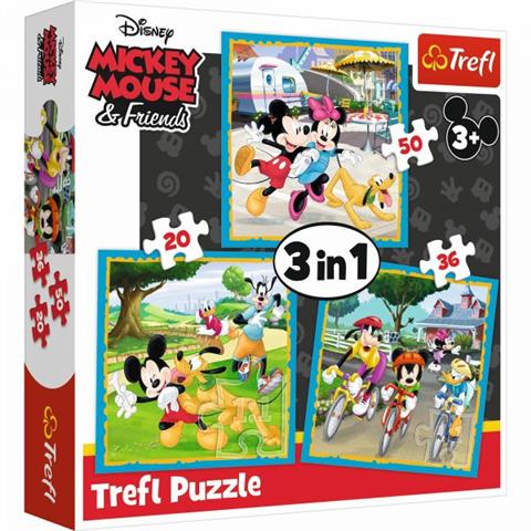 Mickey Mouse with friends Trefl Puzzle Size 3in1 200x195 (34846)