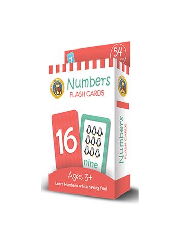 Jumbo Flash Cards Numbers 54 Flash Cards Card Size 14x9 cm11.5 x 16.5 ED-1019
