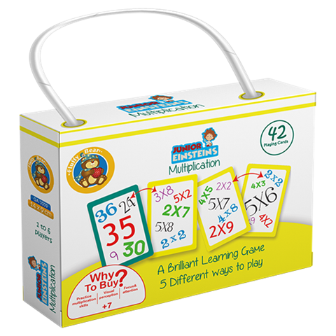 Junior Einsteins Multiplication42 Cards Cards Size 14x9 cm11.5 x 16.5 GA-3009