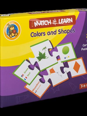 Match and Learn Colors and Shapes Puzzle 20 Self Correcting Puzzle Sets (ED-1003)