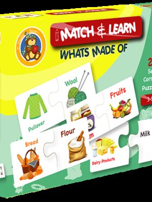 Match and Learn What's Made of 20 Self Correcting Puzzle Sets(ED-1008)