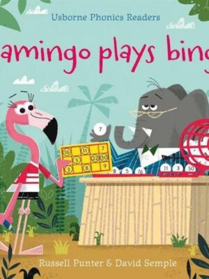 Flamingo plays bingo