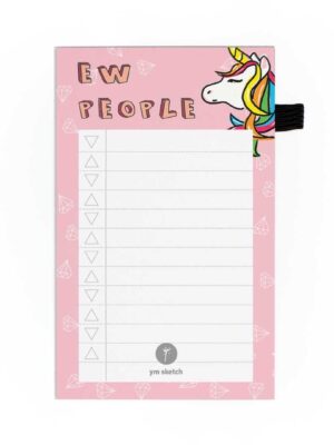 MINI MAG NOTEPAD - UNICORN