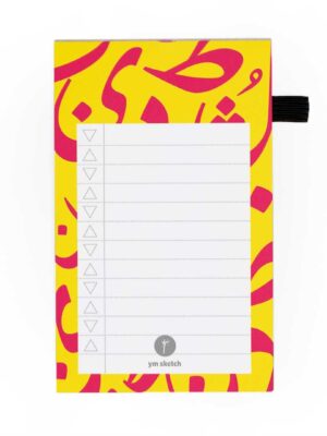 MINI MAG NOTEPAD- HEROOF YELLO