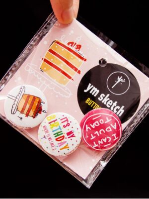 MINI PIN PACK OF 3-Birthday