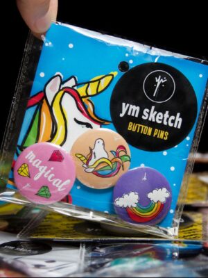 MINI PIN PACK OF 3- Unicorn