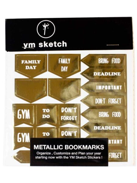 Stickers Pack of 4 - Metallic