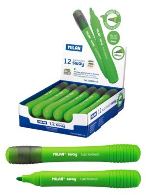 Box of 12 Sway green Fluo mark