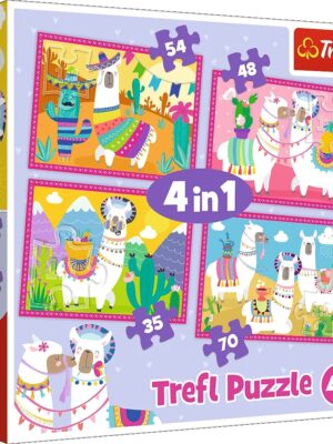 4in1-Llamas on vacation Trefl