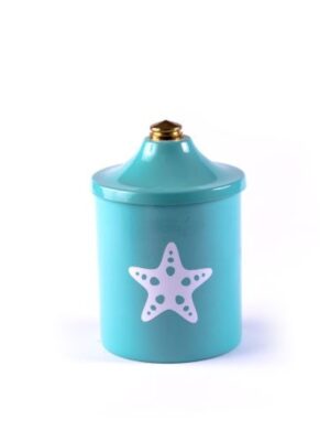 Seafoam Blue Star Pyramid Cand