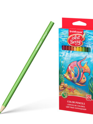 24 colors Hexagonal color pencil