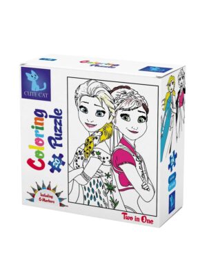 Frozen coloring - 2 in 1 Puzzl
