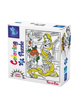 Tangled coloring- 2 in 1 Puzzl