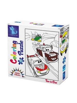 Cars coloring - 2 in 1 Puzzle