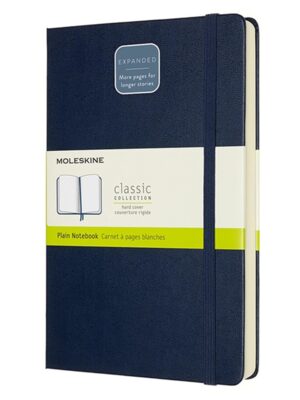 Moleskine Sapphire Blue Pocket Plain Notebook Hard