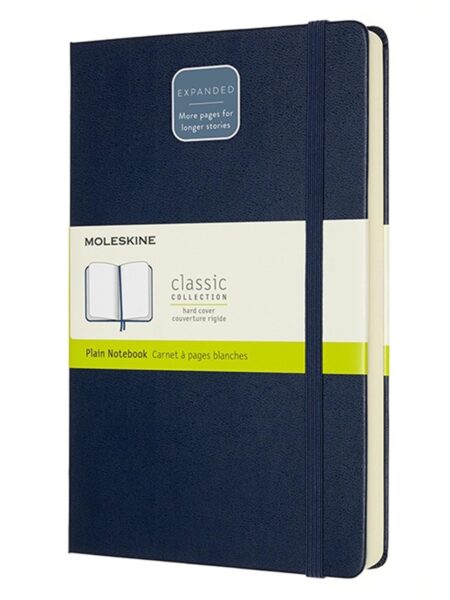 Moleskine Sapphire Blue Pocket Plain Notebook Hard