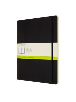 XXL Plain Black Softcover Note