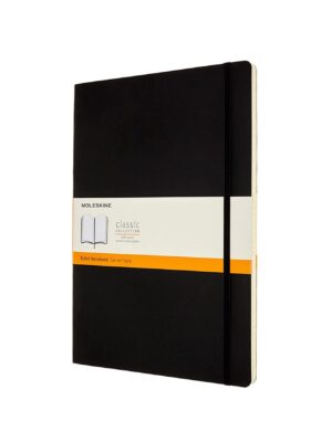 Moleskine Classic A4 Ruled Softcover Notebook: Black