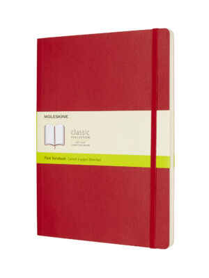 XL Plain S.Red Softcover Noteb