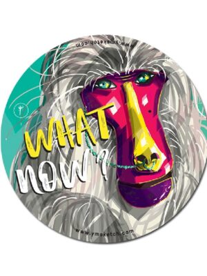 Baboon-Sticker