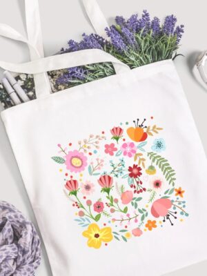 Colorful Flowers and Leaves