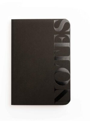 A5 Black Ruled Notebook