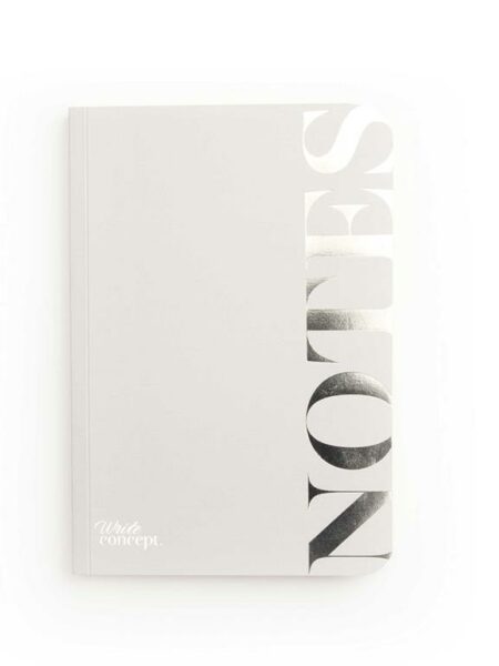 A5 Grey Blank Notebook