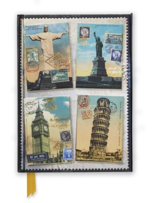 Vintage Postcards Foiled Noteb