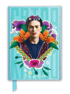 Frida Kahlo Blue Foiled Notebo
