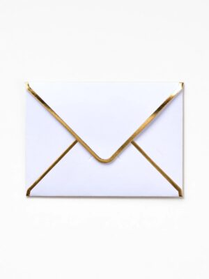 White With Gold Edges Pocket E