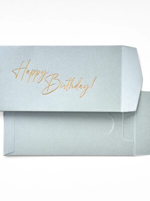 Silver Happy Birthday Money En