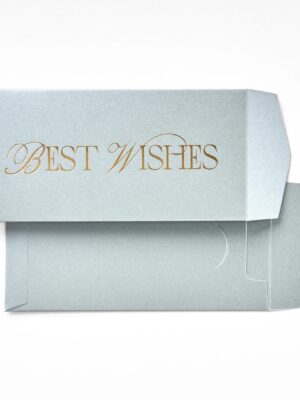 Silver Best wishes Money Envel