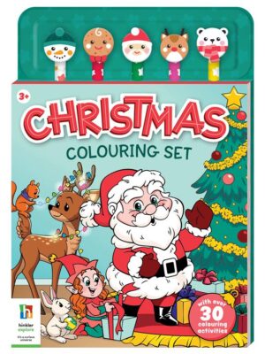 Christmas colouring book: 5 Pencil Set