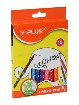12 Colors Y-PLUS Fibre Pen Elephant (FP170100)