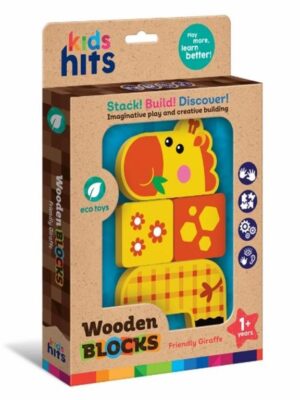 Wooden Blocks Friendly Giraffe