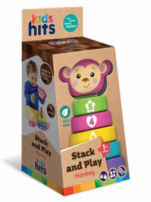Wooden Stack and Play Monkey